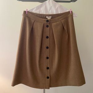 A-line Camel-Colored Wool Skirt (J-Crew)